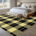 thumbnail image 5 of 5x8 Washable Area Rug, Yellow Black Non-Slip Large Rectangle Rug for Living Room Dining Room, Buffalo Lattice Indoor Floor Mat for Home Decor, 5 of 9