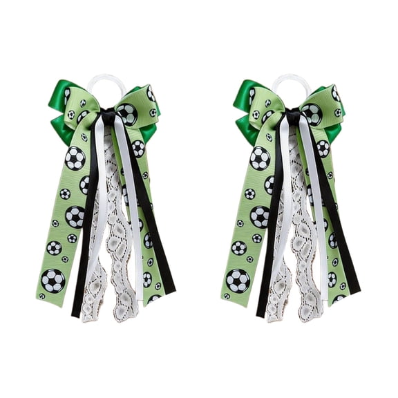 2Pcs Cowboy Boot Bows in Blue & Multicolor Nylon - Stylish Western Decor for Cowgirls, Weddings, and Festivals
