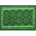 thumbnail image 1 of Ahgly Company Indoor Rectangle Oriental Emerald Green Traditional Area Rugs, 7' x 9', 1 of 4