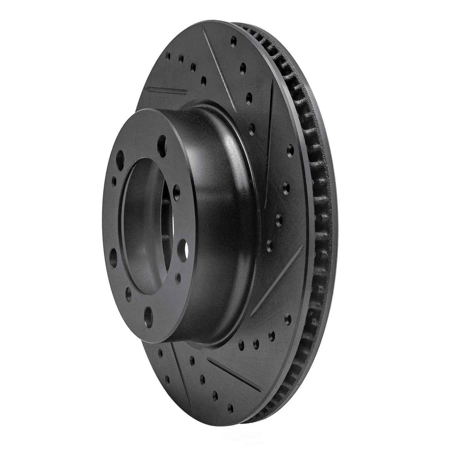 Dynamic Friction Company 633-02028R DFC Brake Rotor - Drilled And Slotted - Black