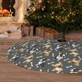 thumbnail image 6 of Yiaed Bulldog Print Print Christmas Tree Skirt , Tree SkirtsTree Mat for Christmas Winter Holiday Indoor Decorations-48", 6 of 7