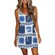 thumbnail image 1 of Mujeres Casual con cuello en V sin mangas vendaje Tie-dye estampado chaleco suelto Sling Dress Pompotops ghjkhdj7059, 1 of 5