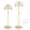 Gold, variant on Uxcell 6" Stainless Steel Hat Display Stand Adjustable Height Wigs Head for Display Hats 2 Pcs Black