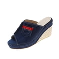 thumbnail image 3 of Domuza Womens Orthopedic Sandals Non Slip Slip on Arch Support Flat Wedge Sandals Wide Hiking Shoes 2026 Comfort Orthopedic Shoes Blue 8.5（EU-41）, 3 of 4