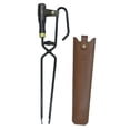 thumbnail image 2 of Pinzas para leña de alta resistencia, pinzas de acero al carbono para fogatas, herramientas para chimeneas exteriores, para barbacoas y camping., 2 of 8