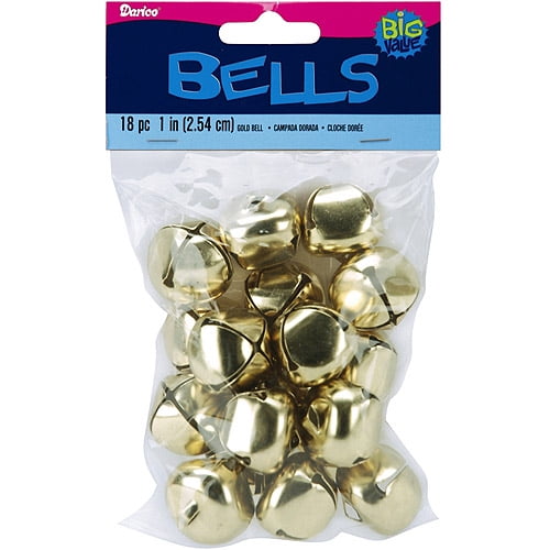 Gold Jingle Bells 1 inch