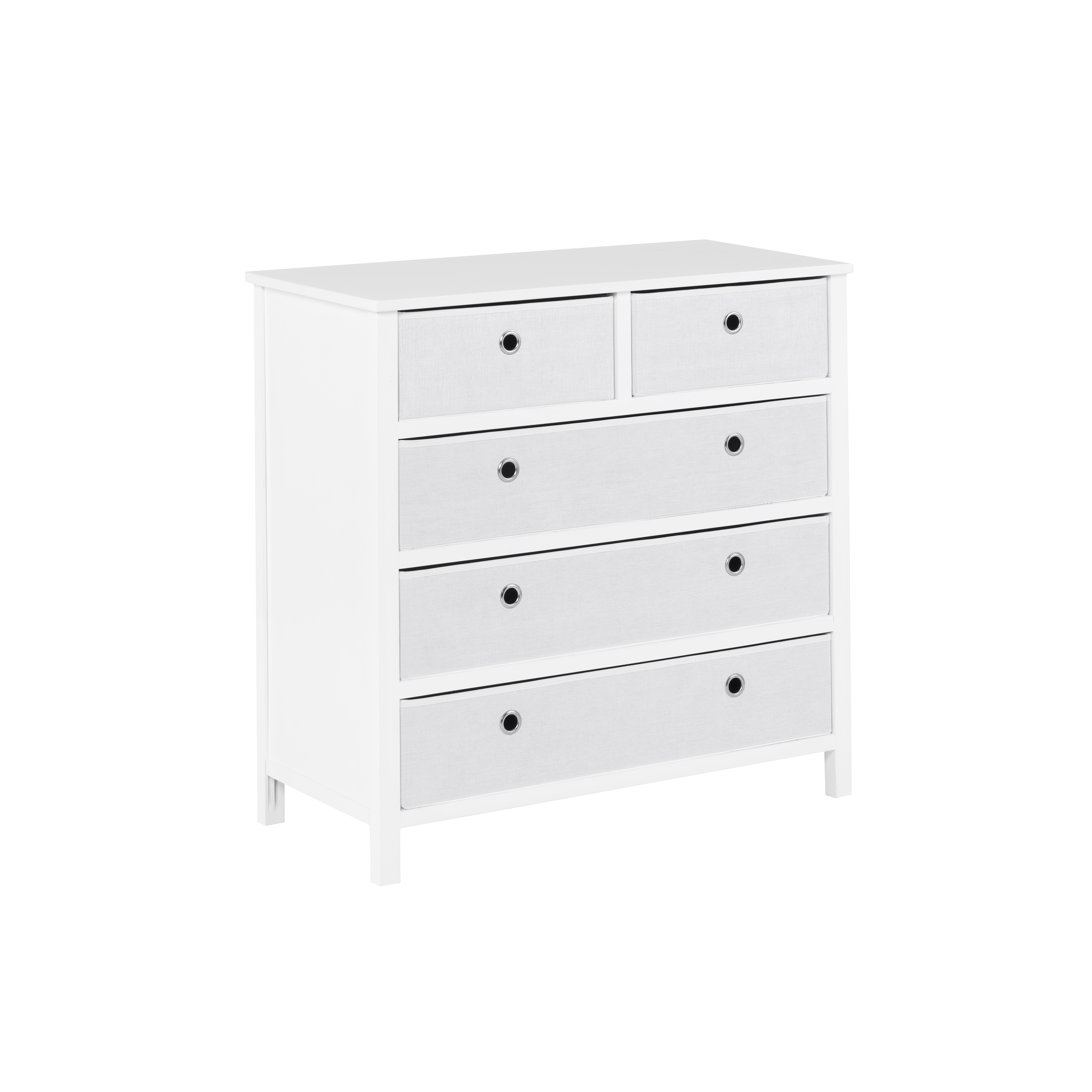 EZ Home Solutions Foldable Furniture Split Drawer Single Dresser 31 x 31 x 19 - White - image 4 of 7