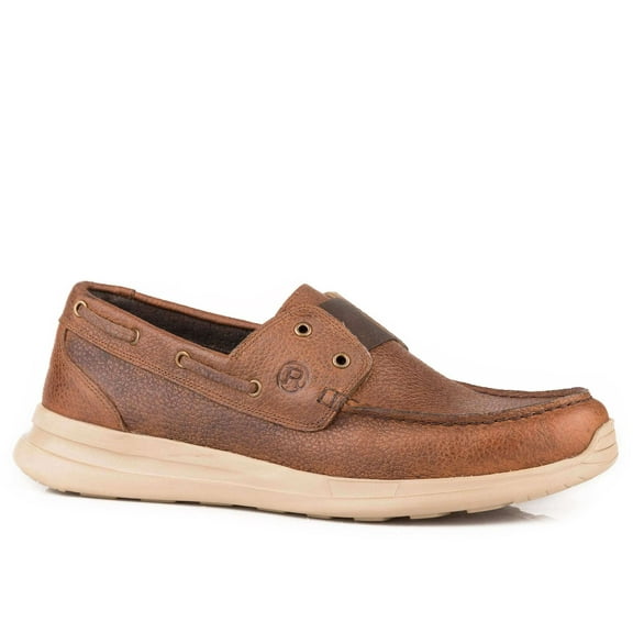 Men's Chillin Low Eyelet Chukka Lace-Up Casual Leather Shoes Brown 10 D(M) US