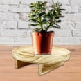 thumbnail image 4 of Maceta de jardín de madera maciza, independiente, gruesa, ecológica, vintage. 25cm, 4 of 9