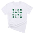 thumbnail image 4 of Besolor T-Shirts de la Saint-Patrick pour Femmes Été Col Rond Manches Courtes Tuniques Tops Décontractés Blouse Graphique Ample, 4 of 6