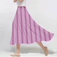 thumbnail image 2 of ameIAEA Women Elastic High Waist A-Line Skirts 2024 Fall Fashion Color Block Ruffle Midi Skirt, 2 of 5