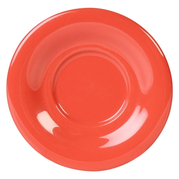 Excellante Color Orange melamine dinnerware collection 5.5 inch saucer, comes in dozen