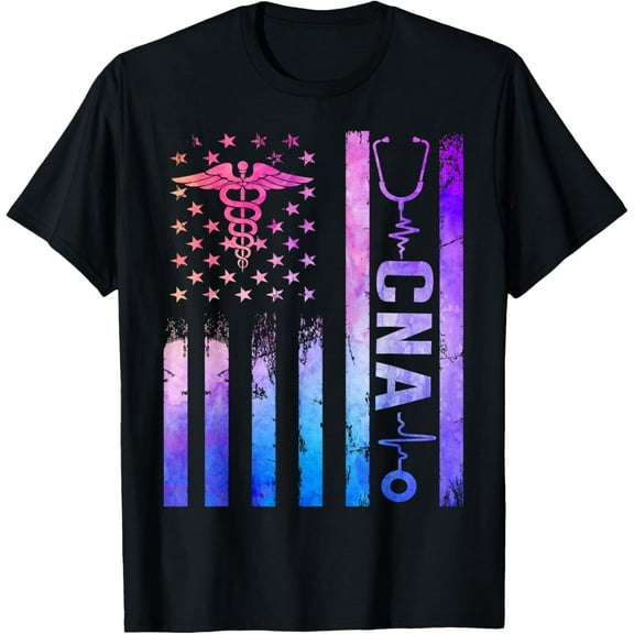 CNA USA American Flag United States T-Shirt