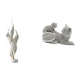 thumbnail image 1 of Escultura De Gato Con Plumas, Arte Moderno De Resina, Artesanía, Figura Decorativa, Adorno Para Oficina, Armario, Dormitorio, Sala De Estar, Chimenea, Regalo De Inauguración De La Casa., 1 of 8