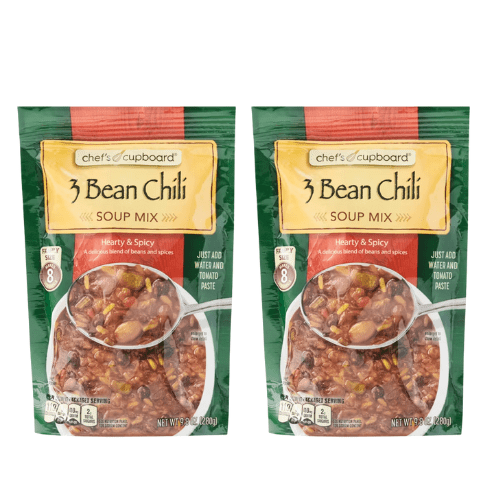 Chef's Cupboard 3 Bean Chili Soup Mix, 8.8 oz ,2 Pack