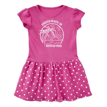 

Inktastic Summer Vacation Mode Virginia Beach Virginia Gift Toddler Girl Dress