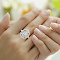 thumbnail image 2 of IGI Certified 1 Carat Radiant Shape Lab Grown Diamond Engagement Ring | 14K White Gold |Bloom Vintage Halo Diamond Ring | FG-VS1-VS2 Quality Friendly Diamonds, 2 of 4