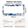 thumbnail image 7 of Aluminum License Plate Frame 2 Pack Car Exterior Accessory Car Tag Holder for Front Rear Plates Cars Decor Blue and White Butterfly, 7 of 7