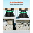 thumbnail image 3 of KFFKFF Deck Blocks 8 PCS, 2200 lbs / 997.90 kg Load Capacity, Adjustable Plastic Pedestal Paver, Height Range 3.54 - 4.65 inch / 90 - 118 mm, Foundation Base for Wood, Concrete, and Metal Structures, 3 of 9
