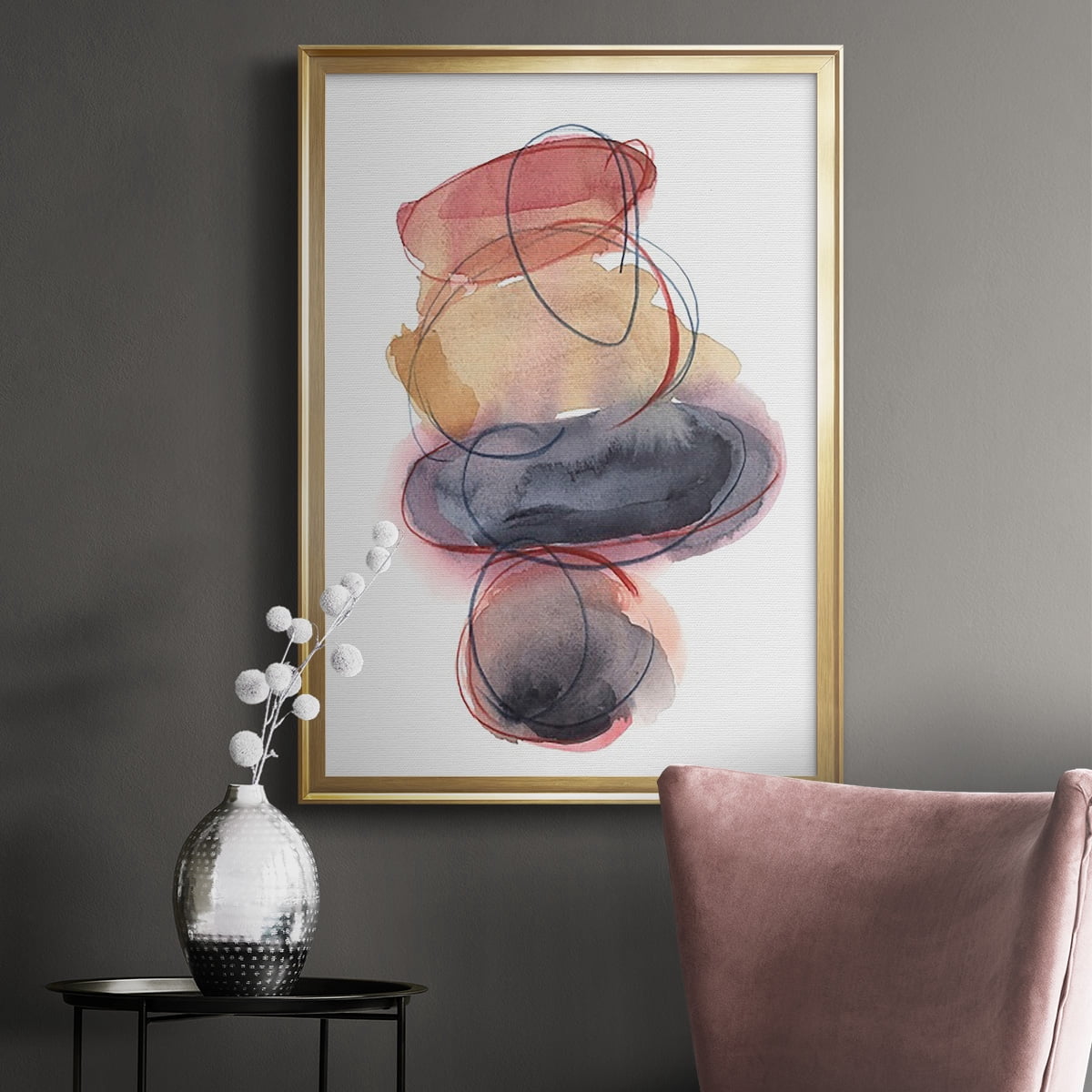Balancing Act I Premium Framed Print, in Gold, Black, or Silver - Ready to Hang