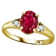 thumbnail image 2 of Star K � Oval 8x6 Created Ruby Love Promise Ring, 2 of 9