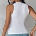 thumbnail image 7 of fatyb Womens Ribbed Tank Tops with Built in Bra Sleeveless Casual Basic Tee Racerback Slim Undershirts, 7 of 7