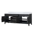 thumbnail image 3 of Laurel 84 in W x 22 in D Black Oak Double Bath Vanity and Carrara Marble Top, 3 of 5