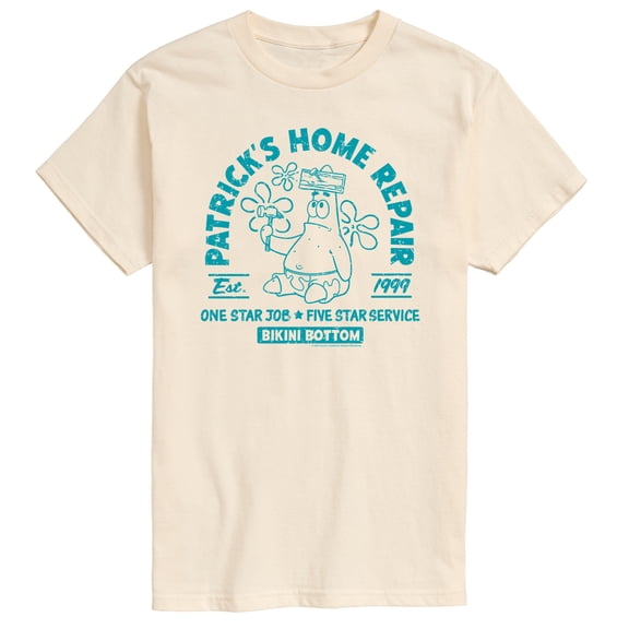SpongeBob SquarePants - Patricks Home Repair - Men's Short Sleeve Graphic T-Shirt