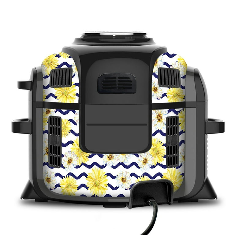 Skin Wrap for Ninja Foodi 6.5 Quart QT Accessories Cover Sticker Wraps fit Ninja Foodi 6.5 Quart QT Mdl OP302 107 Daisy Blue Waves