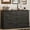 DWG, variant on IDEALSOUL 6 Drawers Dresser for Bedroom, Vintage 47" Wide Chest of Drawers, Rustic Storage Cabinet Large Closet Storage Dressers Organizer for Hallway, Wood TV Stand for Living Room