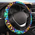thumbnail image 5 of Saiise Geometry Dash Print Steering Wheel Covers for Car,Truck and SUV,Universal 15 inch Steering Wheel Cover Protection, 5 of 6
