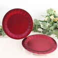 thumbnail image 7 of Balsa Circle 25 Burgundy Geometric Round 9" Metallic Disposable Dinner Paper Plates Tableware, 7 of 7