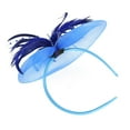 thumbnail image 4 of Bandeau en Filet Plumes Grandes Fleurs Fête Filles Femmes Fascinateur Couvre-Chef, 4 of 4