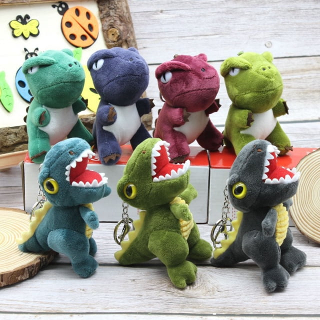Cute Sweet Little Dinosaur , Panda Plush Toy , Small Hair Decoration Doll , Kid's Party Gift414cm He Qiyong unisex