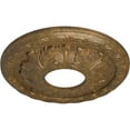 thumbnail image 3 of Ekena Millwork 11 3/8"OD x 3 5/8"ID x 1 1/8"P Leaf Ceiling Medallion (Fits Canopies up to 4 3/4"), Hand-Painted Rubbed Bronze, 3 of 7