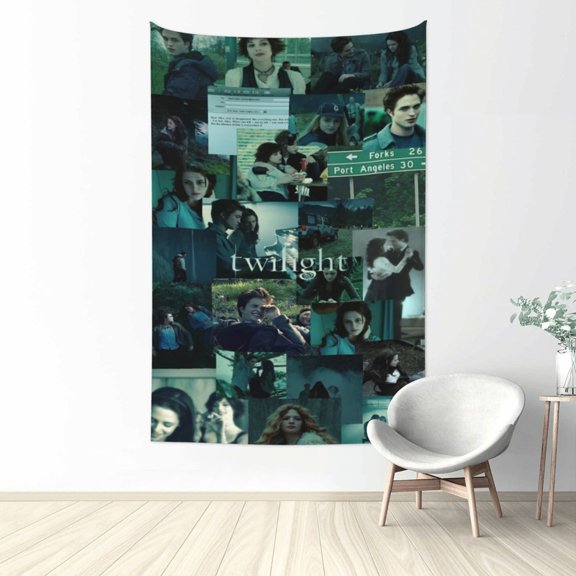 The Twilight Saga Tapestry Wall Hanging, Art Poster Decor Tapestries for Bedroom Living Room Dorm Home Party, 60"x40"