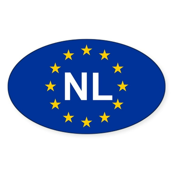 CafePress - EU Netherlands - Sticker (Oval)