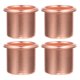 thumbnail image 4 of 4 piezas Candelas decorativas Decorativas Luces de té de hierro Candelas de velas de metal Copas de vela de metal, 4 of 7