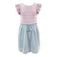 thumbnail image 1 of Vestido George Talla 4 Floreado con Rayas Lila con Azul, 1 of 4