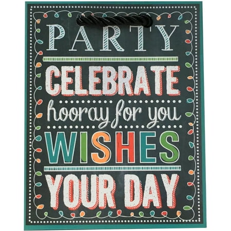 Jillson & Roberts Tiny Gift Bags, Birthday Chalk (120 Pcs)