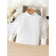 thumbnail image 5 of GXFC Little Girl Fall Skirts Outfits Set Clothes 2T 3T 4T 5T 6T 7T Kids Girl Long Sleeve Mesh Tops and Leather Mini Skirt 2Pcs Casual Autumn Clothing for Children Girl, 5 of 9