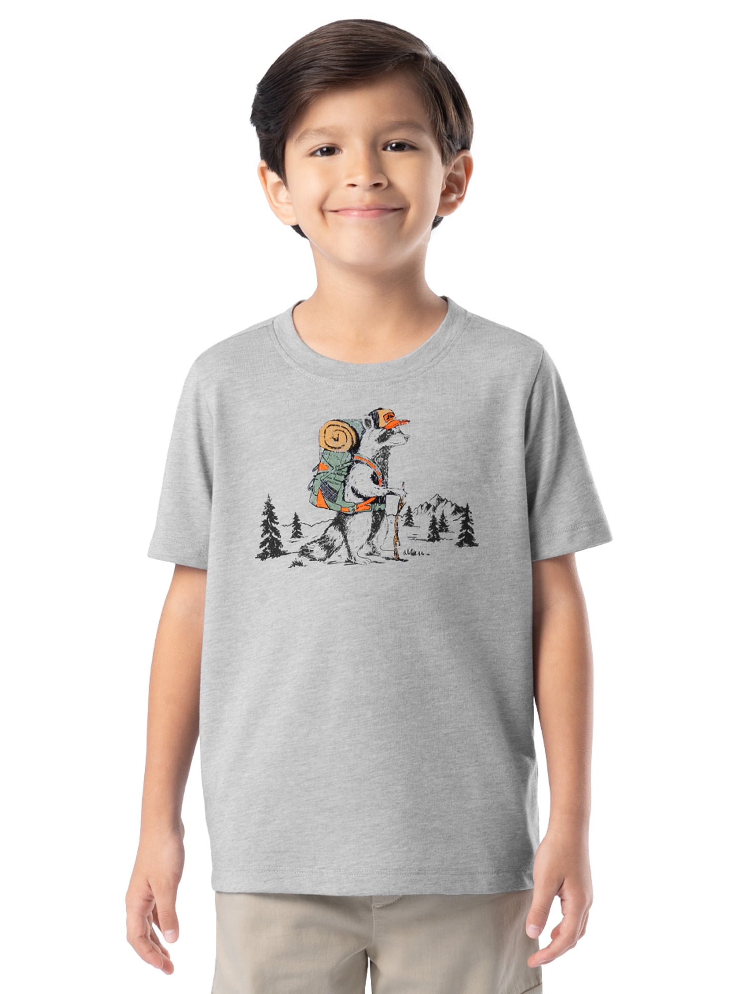 Ozark Trail Boys Graphic Tee with Short Sleeves, Sizes XS-XXL