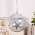 thumbnail image 1 of Bolas de plástico rellenables para Navidad, 12 piezas de bolas de plástico rellenables transparentes para Navidad, adornos navideños de mayor durabilidad, 1 of 12
