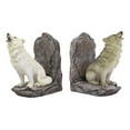 thumbnail image 2 of Pacific Giftware PT Howling Wolfs Decorative Resin Bookends Set, 2 of 8