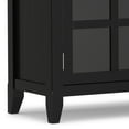 thumbnail image 5 of Acadian 62 inch Wide Solid Wood Wide Storage Cabinet in Black, 5 of 11