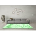 thumbnail image 3 of Ahgly Company Indoor Round Solid Emerald Green Modern Area Rugs, 6' Round, 3 of 4
