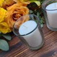 thumbnail image 3 of Elyon Tableware® 18 White Colored Unscented Wax Votive Candles in Glass Holder, 24 Hours Burn Time, 3 of 5