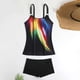 thumbnail image 4 of Traje de baño para mujer Traje de baño dividido con estampado grande para mujer Falda de bikini Traje de baño dividido Trajes de baño para mujer, 4 of 5