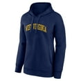 thumbnail image 2 of Women's Navy West Virginia Mountaineers Arch Pullover Hoodie, 2 of 3