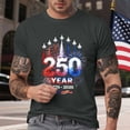 thumbnail image 2 of Yindaity Mens 4th Of July Shirts USA American Flag Men Women Kids Bald Eagle Patriotic T-Shirt(Dark Gray,M), 2 of 9